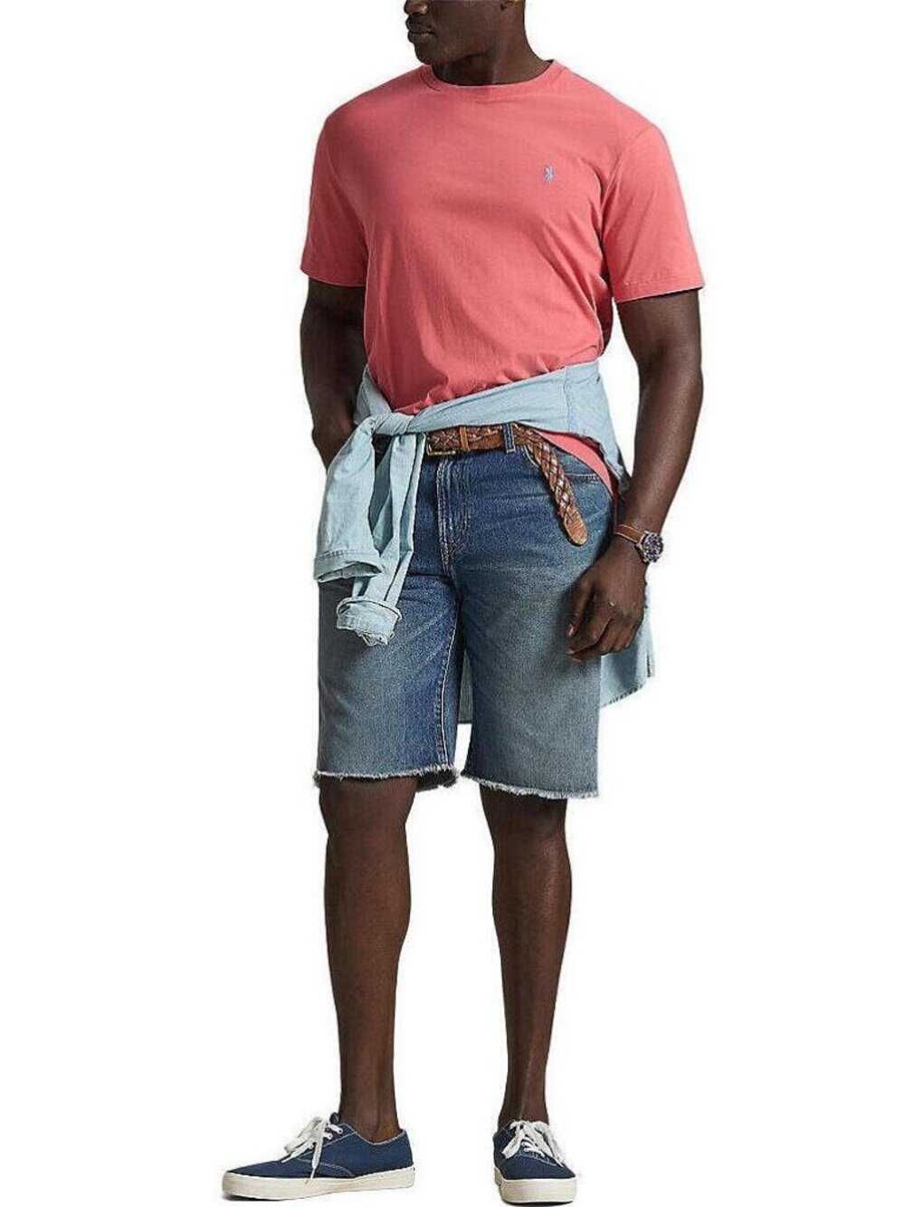 $59.50 Polo Ralph Lauren Big & Tall Solid Short Sleeve T-Shirt Red Size 3XB